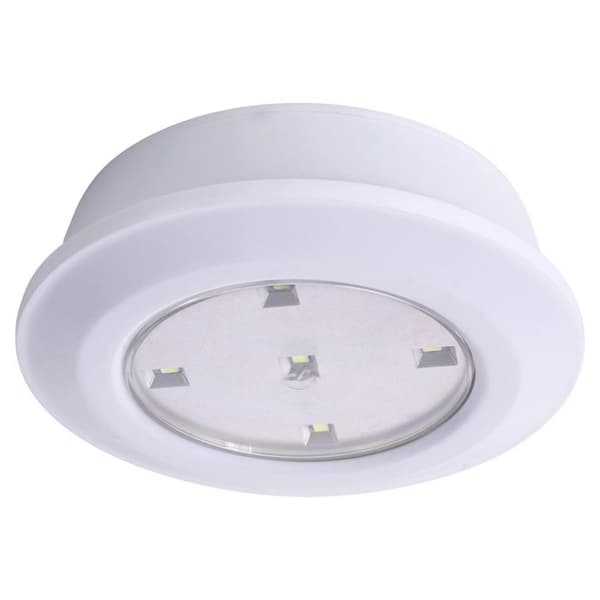 LED natlampe med selvklæbende tape fjernbetjening 9,5 cm 3 stk.