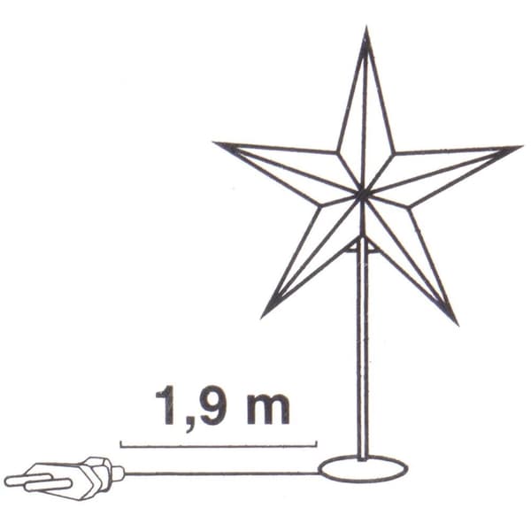 Bordlampe af papir 45x13x70 cm