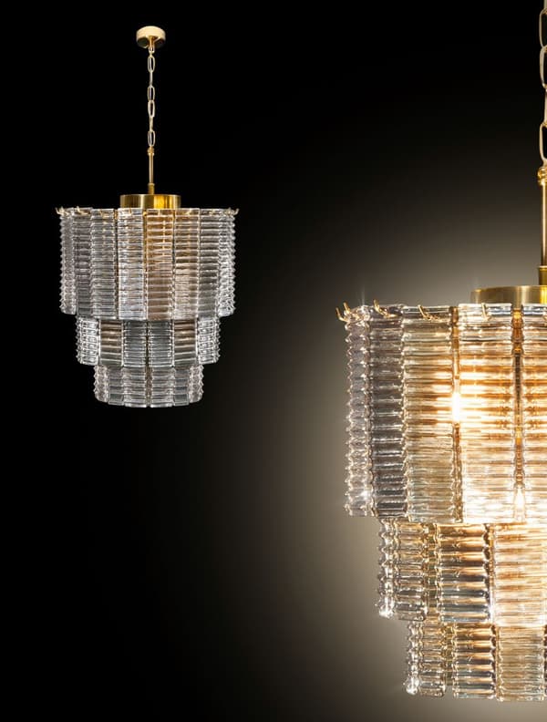 LAMPE DAHLIA (04) FI 42 X 50 CM GULD