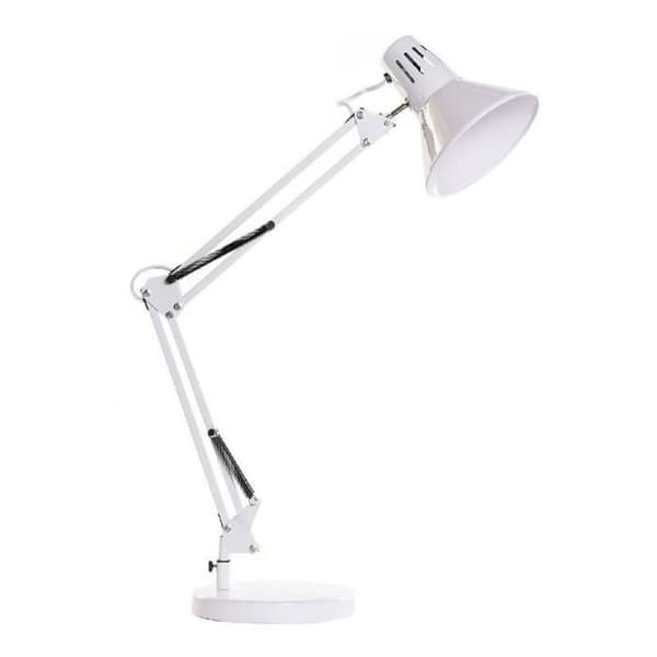 bordslampa i vit metall (22 x 39 x 69 cm) Vit