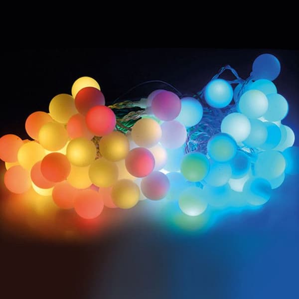 LED-belysning 80 färgglada kulor