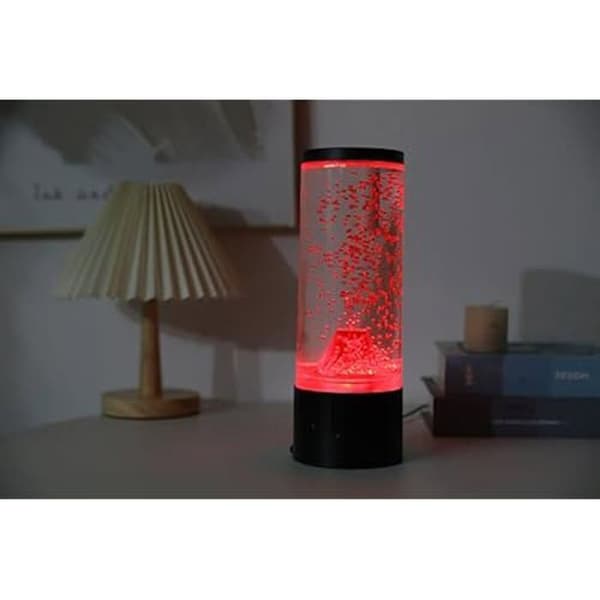 Lampa - I-TOTAL® - Vulkan - 30 cm - LED-belysning - Modern design - Röd