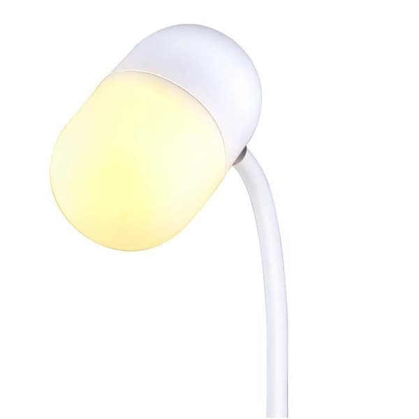 LED-lampa - GRUNDIG - 3-i-1 - Trådlös Laddare - Bluetooth-högtalare - Vit