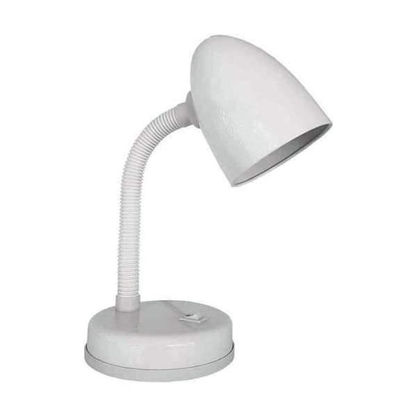 EDM Bordslampa Amsterdam E27 60 W Flexo/Bordslampa Metall Vit (13 x 34 cm) - 8425998302578