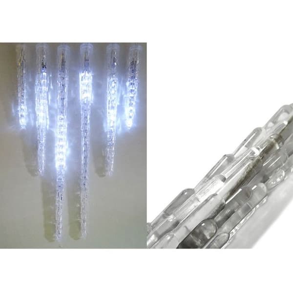 Lysande stalaktit - EMINZA - Stag Kallvit - 76 LED - Snöfallseffekt