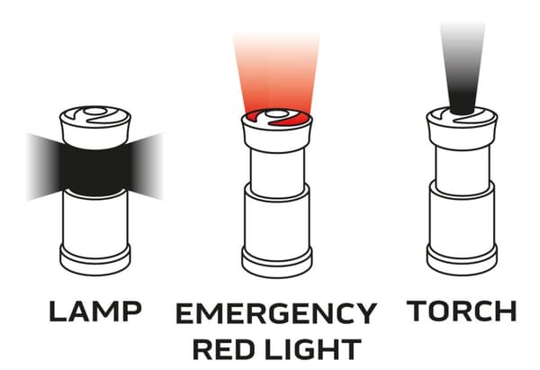 Batteri campinglampa 200 lm 3xAA 3 i 1 COB LED