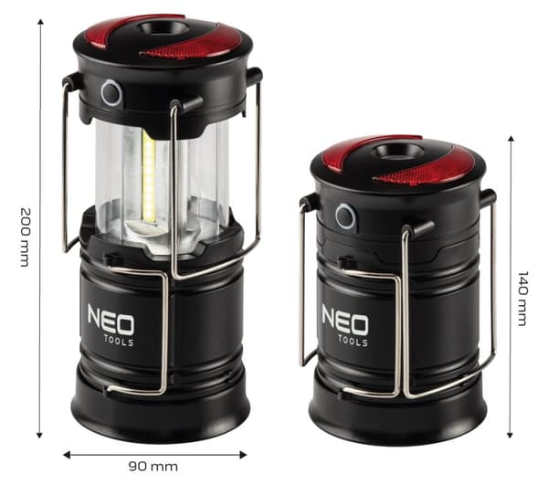 Batteri campinglampa 200 lm 3xAA 3 i 1 COB LED