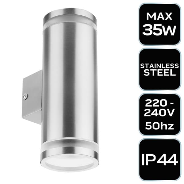 Dobbelt sølv udendørs lampe