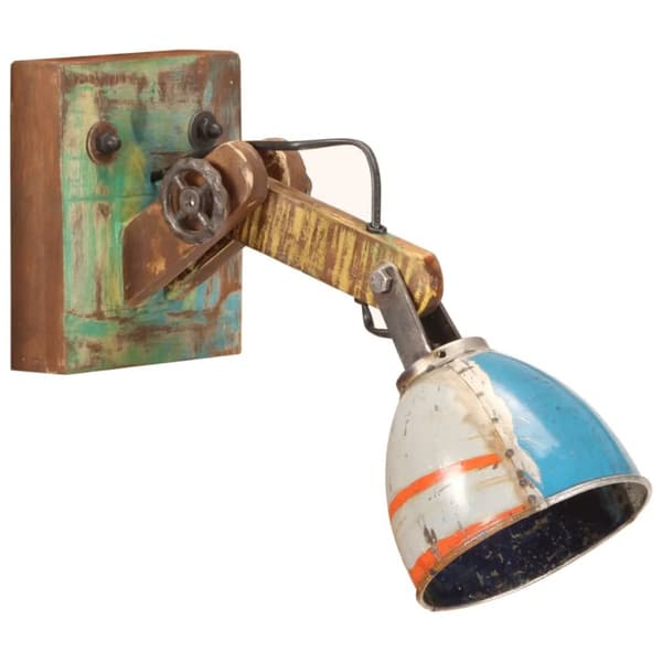 Vägglampa industriell stil flerfärgad rund E27