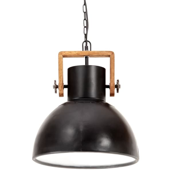 Hänglampa industriell 25 W svart rund 40 cm E27