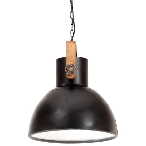 Hänglampa industriell 25 W svart rund 40 cm E27