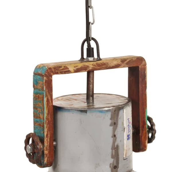 Hänglampa industriell 25 W flerfärgad rund 40 cm E27