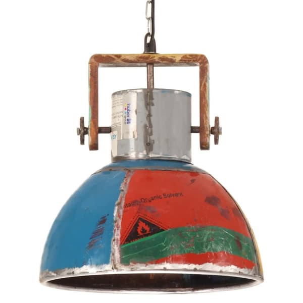 Hänglampa industriell 25 W flerfärgad rund 40 cm E27