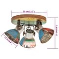 Miniatyrbild 8 av 8: Taklampa industriell 25 W flerfärgad 42x25cm E27