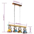 Miniatyrbild 10 av 10: Taklampa industriell 25 W flerfärgad 111cm E27
