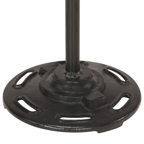 Golvlampa med 2 lampskärmar silver E27 gjutjärn