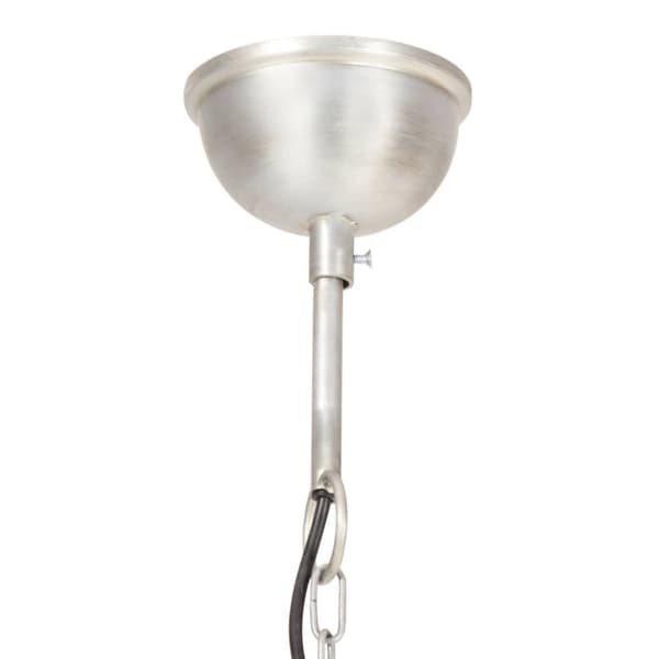 Hänglampa industriell vintage 25 W silver rund 40 cm E27