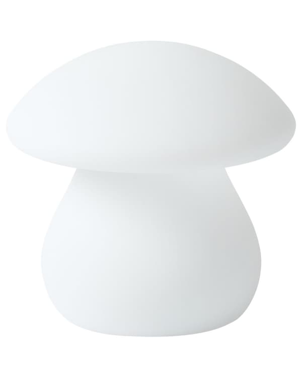 Utendørs LED-bordlampe Sopp Hvit Syntetisk Materiale IP54 Vanntett med Fjernkontroll Hage Terrasse Belysning Løsning