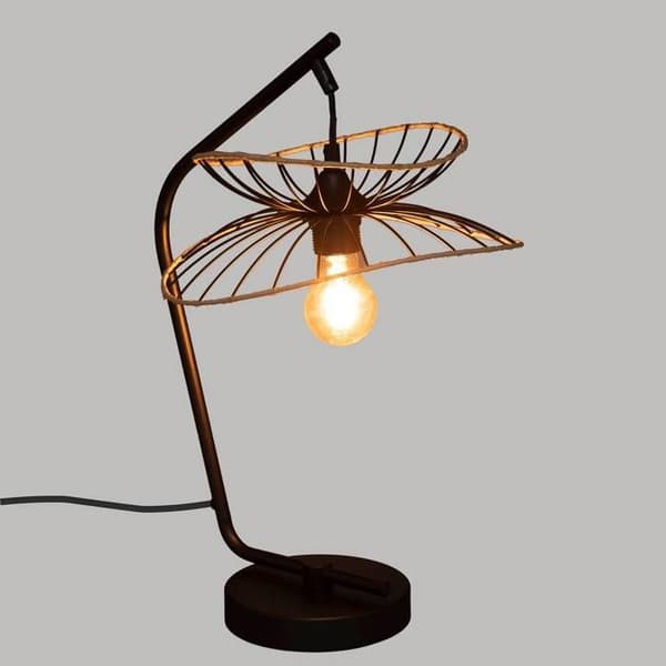 Bordslampa "Alara" - metall och silikon - svart - H50 cm - Svart - Atmosphera inredningsdesigners