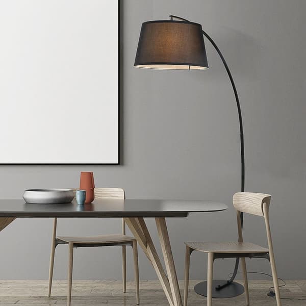 Rootz Arc Floor Lamp - Modern Arc Lamp - Böjd golvbelysning - Mjuk ljus atmosfär - Ø 47 x 105i x 190h cm