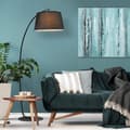 Miniatyrbild 2 av 7: Rootz Arc Floor Lamp - Modern Arc Lamp - Böjd golvbelysning - Mjuk ljus atmosfär - Ø 47 x 105i x 190h cm