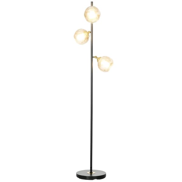 Rootz Floor Lamp - Standing Light - Metal Floor Light - Elegant Lighting - Ø 36 x 162H CM - Slank Design til stue, kontor, soveværelse