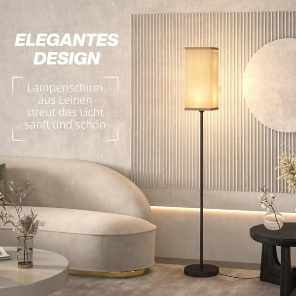 Rootz Modern Floor Lamp - Belysningsarmatur - Belysningsstativ - Fodafbryderens bekvemmelighed - 25ø x 161,5h cm