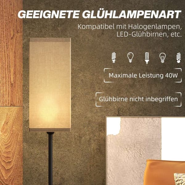 Rootz Modern Floor Lamp - Belysningsarmatur - Belysningsstativ - Fodafbryderens bekvemmelighed - 25ø x 161,5h cm