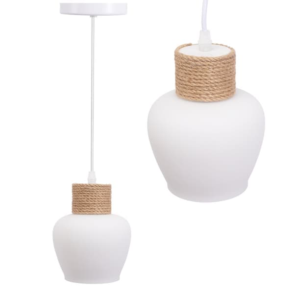 HÆNGENDE LOFTSLAMPE TOOLIGHT APP1591-1CP BOHO WHITE BEIGE