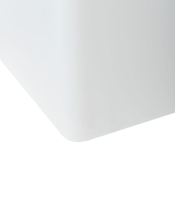 Utendørs LED-gulvlampe Hvit Syntetisk Materiale IP54 Vanntett med Fjernkontroll Hage Terrasse Belysning Løsning