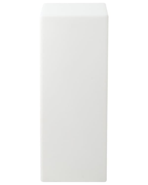 Gulvlampe Hvid Plast H 78 cm Rektangulær Udendørs Belysning LED Stander Lampe med Fjernbetjening Glow Havelys RGB Udelys med Batteri