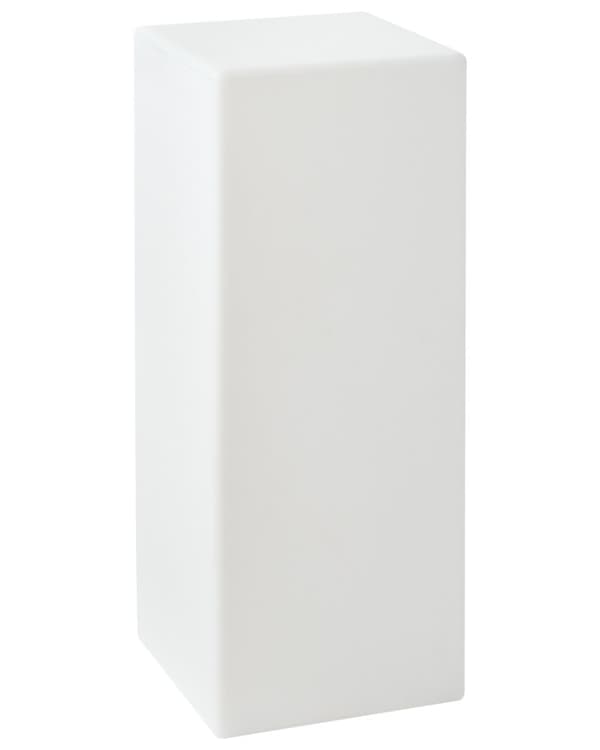 Gulvlampe Hvid Plast H 78 cm Rektangulær Udendørs Belysning LED Stander Lampe med Fjernbetjening Glow Havelys RGB Udelys med Batteri
