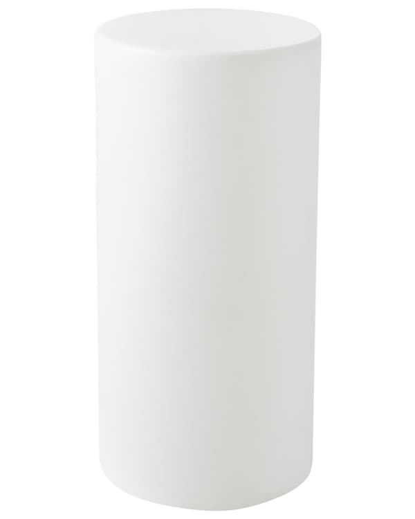 Gulvlampe Hvid Plast H 78 cm Cylinder Udendørs Belysning LED Stander Lampe med Fjernbetjening Glow Havelys RGB Udelys med Batteri