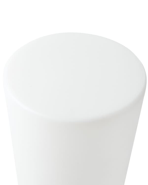 Gulvlampe Hvid Plast H 78 cm Cylinder Udendørs Belysning LED Stander Lampe med Fjernbetjening Glow Havelys RGB Udelys med Batteri