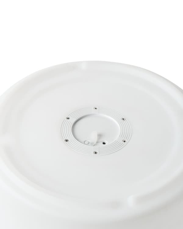 Gulvlampe Hvid Plast H 78 cm Cylinder Udendørs Belysning LED Stander Lampe med Fjernbetjening Glow Havelys RGB Udelys med Batteri