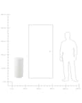 Miniatyrbillede 11 af 11: Gulvlampe Hvid Plast H 78 cm Cylinder Udendørs Belysning LED Stander Lampe med Fjernbetjening Glow Havelys RGB Udelys med Batteri
