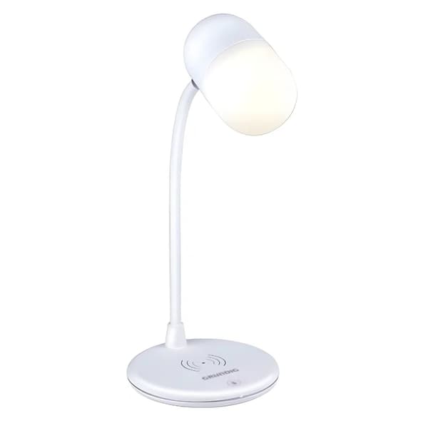 Skrivbordslampa med Bluetooth Högtalare - Trådlös Laddare
