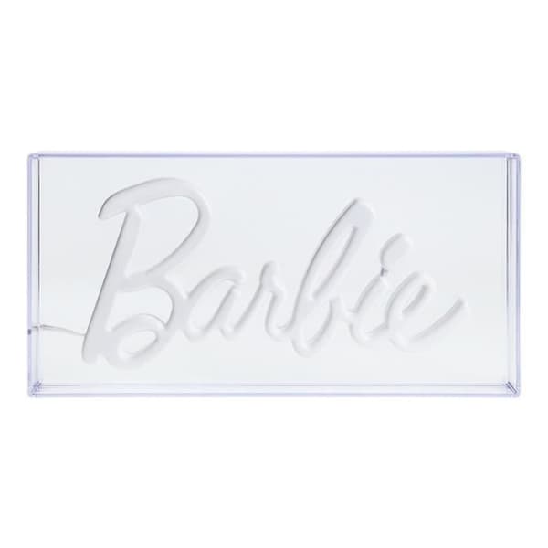 Akryllampa - Barbie - Transparent rosa färg - Fungerar med en USB-kabel
