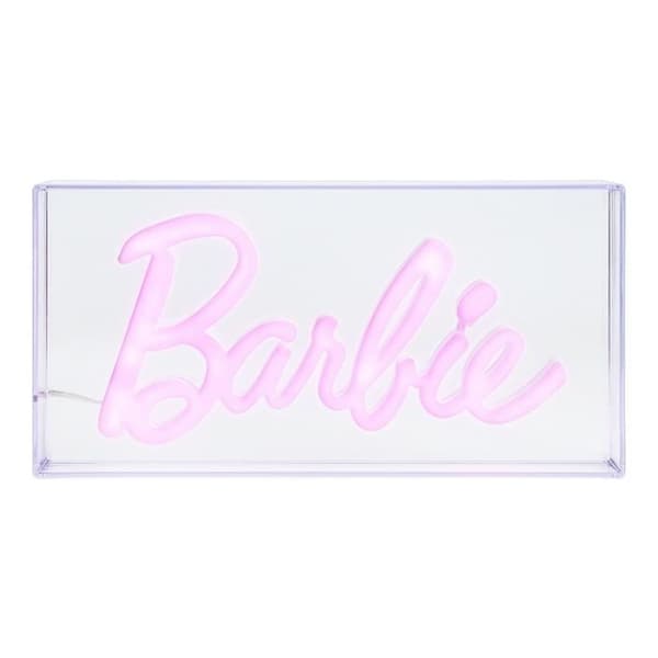 Akryllampa - Barbie - Transparent rosa färg - Fungerar med en USB-kabel