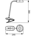 Miniatyrbild 2 av 4: Philips, läslampa med clip-on, vit