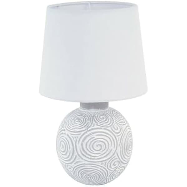 Bordslampa - VERSA - Flerfärgad - Keramik - 19,5 x 19,5 x 31,5 cm - Elektrisk