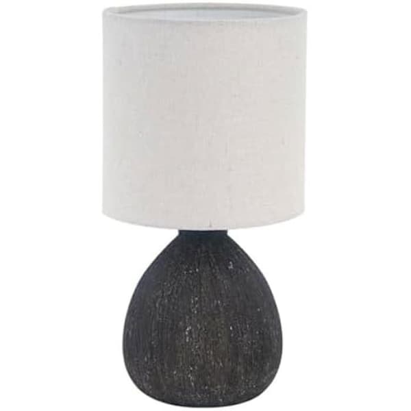 Bordslampa - VERSA - Svart - Keramik - 14 x 28 x 14 cm - Modern design