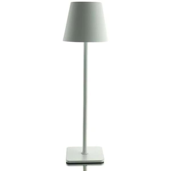 LED-bordslampa - KAEMINGK - 894378 - Metall och plast - USB-uppladdningsbar - Vit
