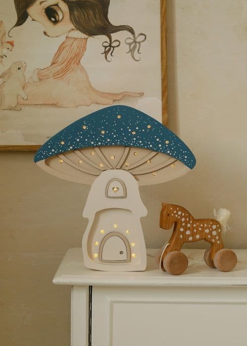 Little Lights - Nattlampa Hem Svamp Blå