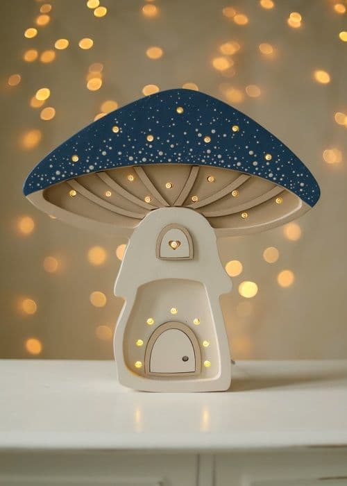 Little Lights - Nattlampa Hem Svamp Blå