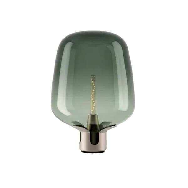 Glasbordslampa, Touch On/Off-brytare, Modern stil,D35cm H48cm, Grön