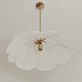 Miniatyrbillede 2 af 2: Petal Pendelampe, Flere Farvemuligheder, Moderne Design,D80CM, varmt lys, Hvid