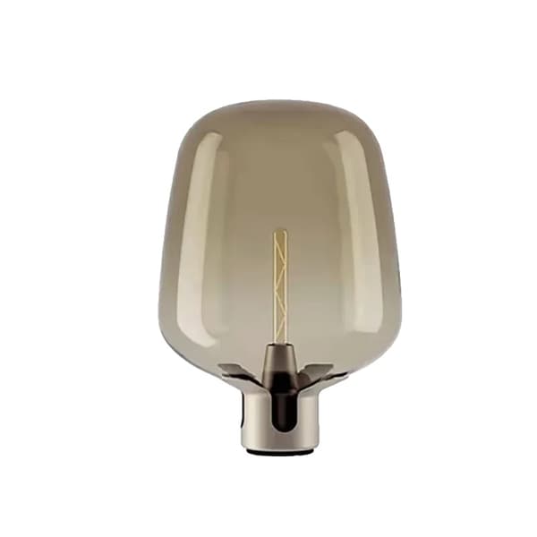 Glas Bordlampe, Berørings On/Off Kontakt, Moderne Stil,Kognak, D35cm H48cm