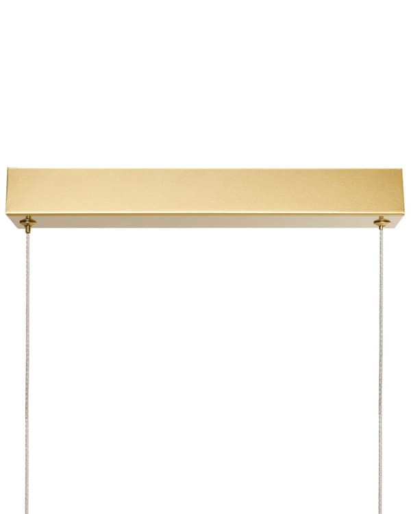 Langbordspendel Guld Metal 100 cm Design LED Spisebordslampe til Køkken Metallampe til Spisebord Slim Hængelampe