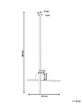 Miniatyrbillede 3 af 8: LED-væglampe guld aluminiumsskærm 90 cm lampeskærm sort jernbase stue soveværelse lys moderne belysning